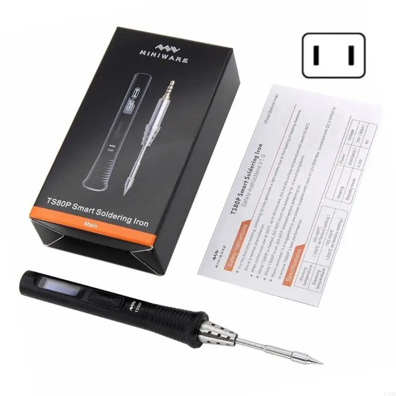 ชุดบัดกรี L4MB L4MB OLED Digital Boldering Pen Kits เครื่องทำความร้อนเซรามิก 100 ° C-400 ° C