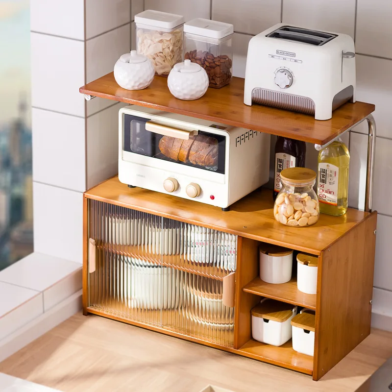 Desktop side cabinet Kitchen storage cabinet Countertop cupboard Shelf storage cabinet Tea side cabinet Household tea set