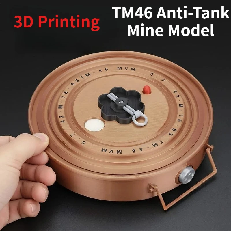 3D Printing, TM46 Military Model, Collectible Figurine for Military Enthusiasts, Toy, Educational, and Film Prop; Non-functional