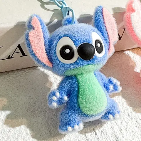 Cute Lilo & Stitch Toys Keychian Anime Figure Stitch Pendant Keychain Women Car Keyring Girl Children's Birthday Gift Toys