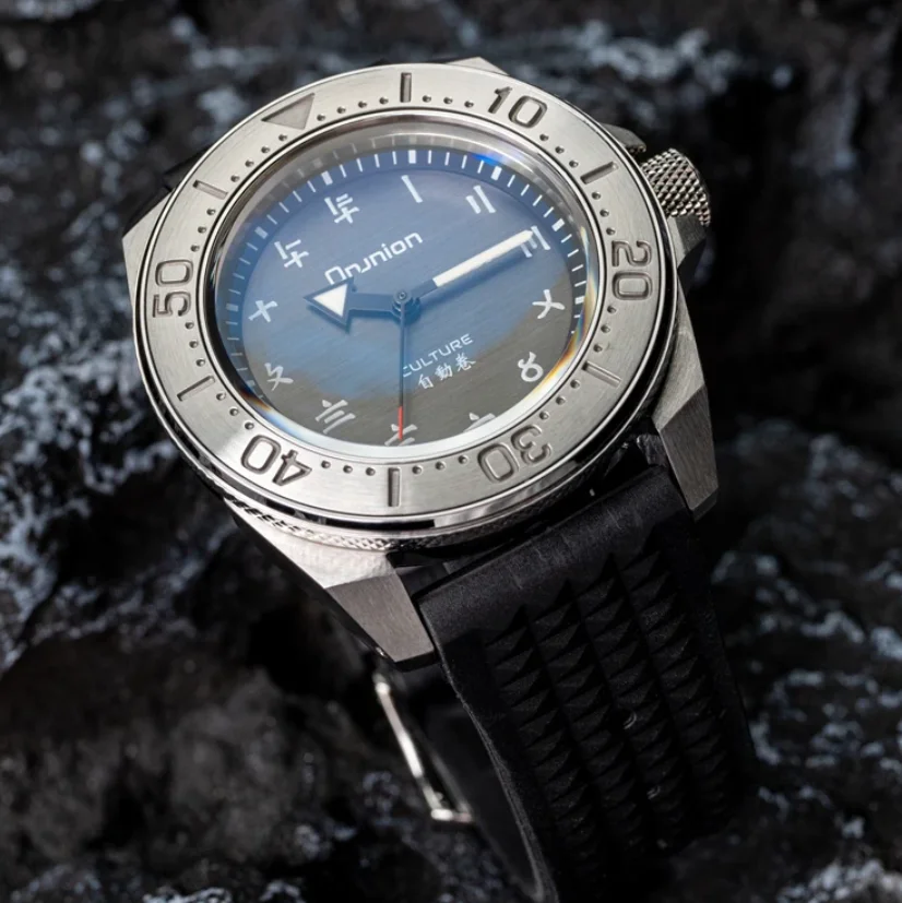 PROXIMA Men Diver Watch 42MM Military Automatic Mechanical Wristwatch 30ATM Waterproof Luminous NH35 Rubber Strap