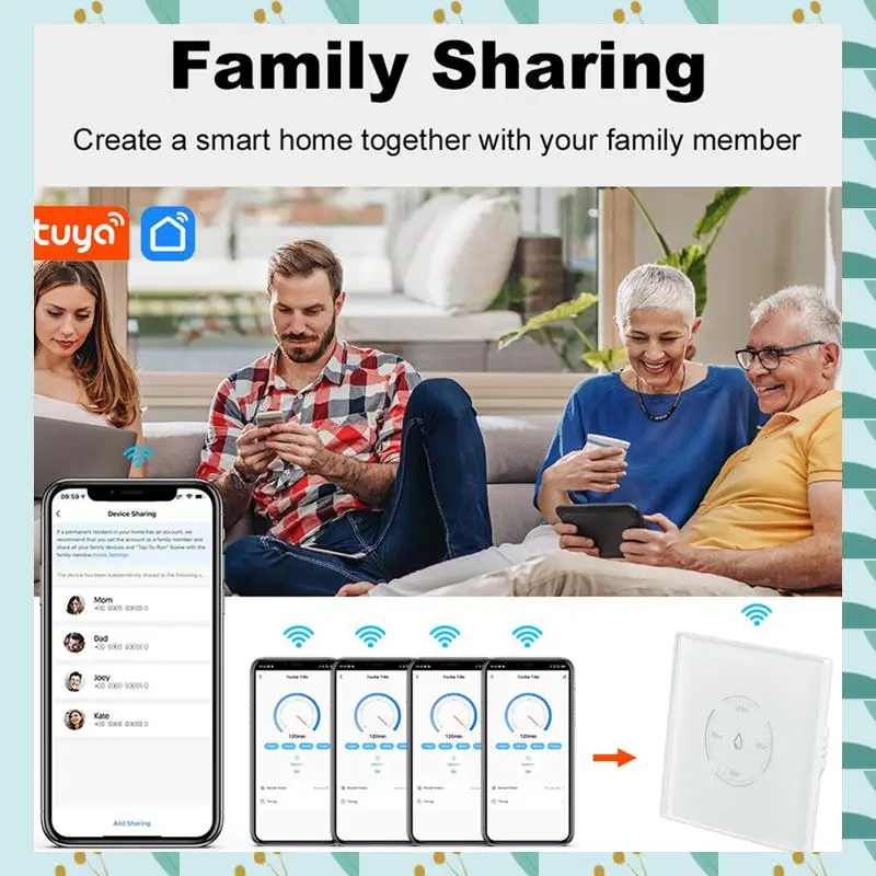 

A71P Wi-Fi переключатель водонагревателя Smart Life приложение дистанционное управление Tuya EU 40A 8000 Вт для Alexa Google Home A
