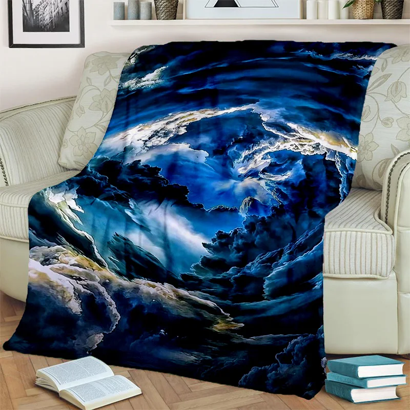 Dream Natural Tornado Cloud Twister Blanket,Soft Throw Blanket for Home Bedroom Bed Sofa Picnic Travel Office Cover Blanket Kids