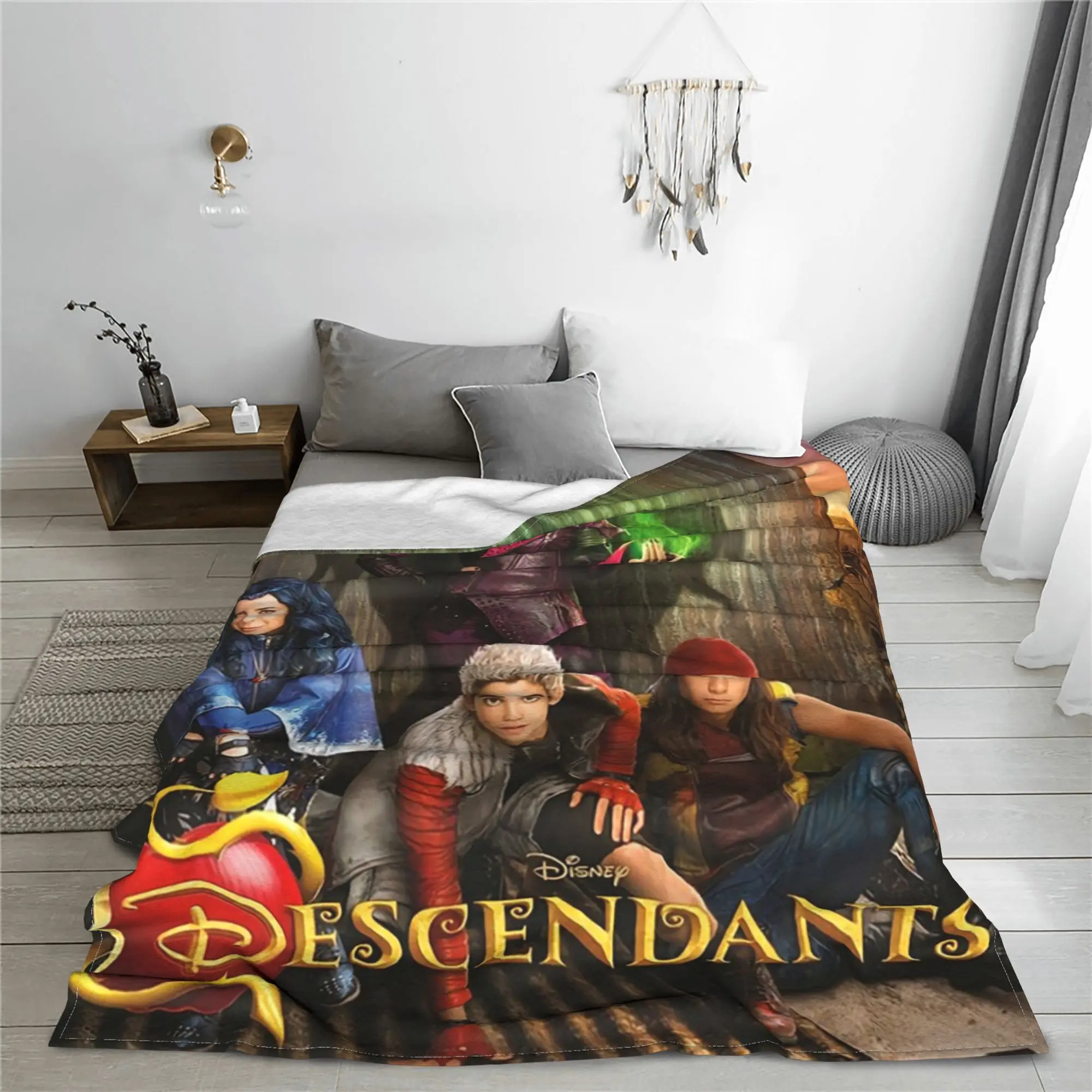 

Одеяла Descendants, многофункциональное флисовое одеяло для дивана для дома, спальни, дорожные пледы, покрывало, одеяло