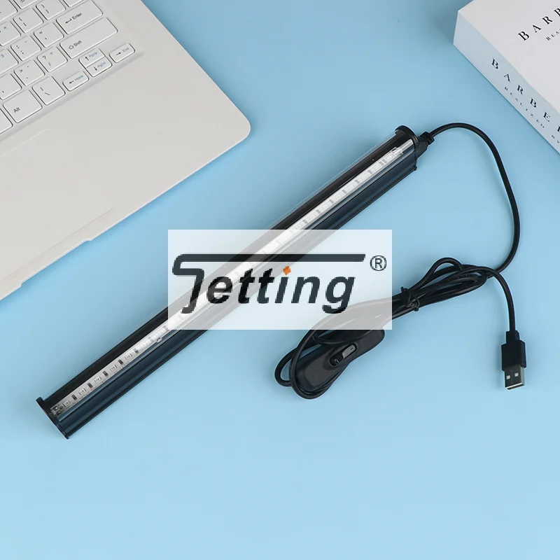 

1/2 шт. УФ-лампа LED 395-405 нм, черная, для геля, трубка T5, 5В, USB-подключение, ультрафиолетовый свет, LED-лампа для сцены, запчасти для УФ-лампы для ногтей