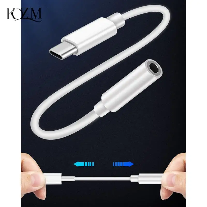 Type C 3.5 Jack Earphone USB C To 3.5mm AUX Headphones Adapter Audio Cable