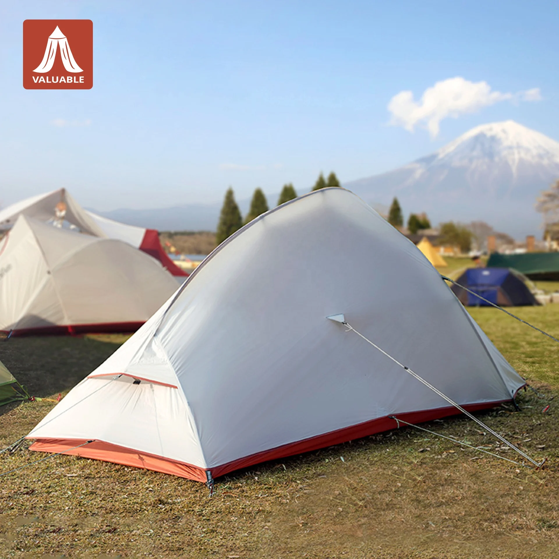 

Ultra-Light 4 Season Double-Layer Tent 1-3 People Waterproof Outdoor Camping Tent Carry Bag Aluminum Alloy Nylon Silicon