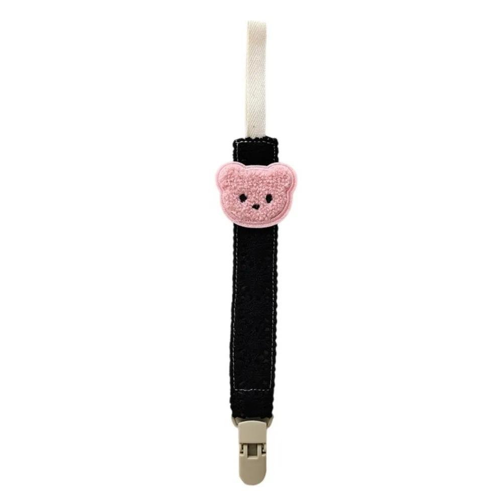 

Cartoon Cute Bear Pacifier Chain Portable Plastic Fabric Rope Dummy Nipple Clip Hanging Soother Accessory