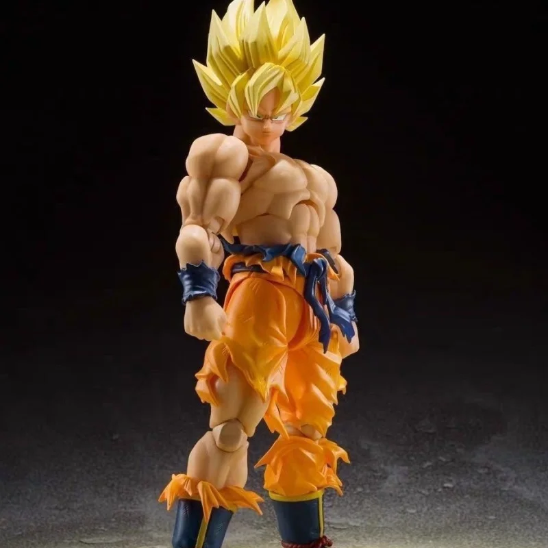 Anime Dragon Ball Z Goku Figure Shf Super Saiyan Battle Damage Figures Pvc Ko Model S.H.Figuarts Action Figure Toy Holiday Gifts