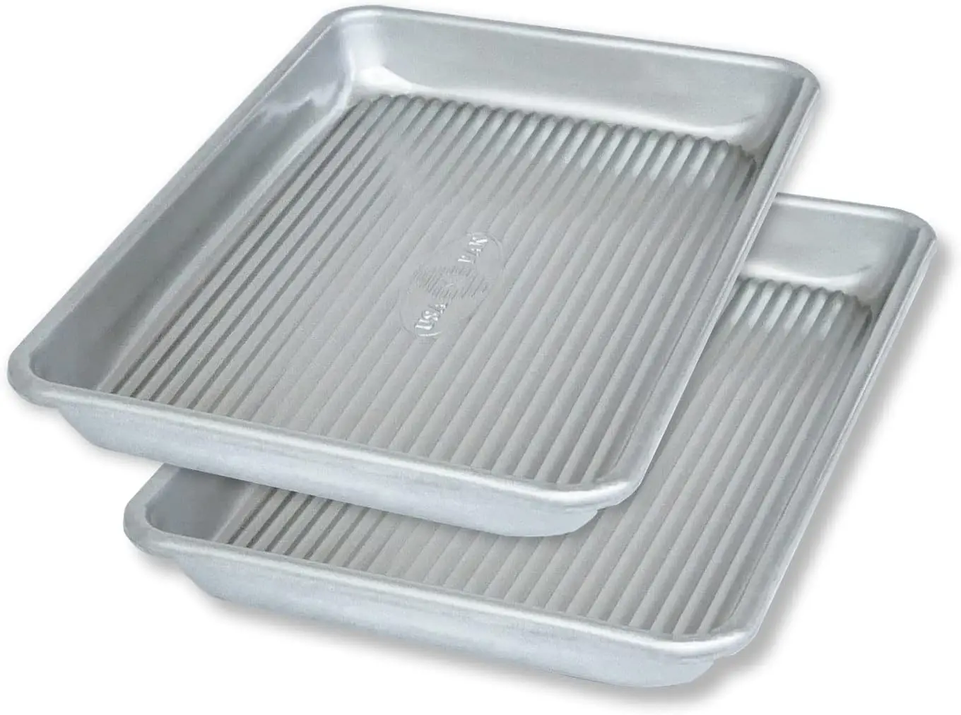 

Bakeware Mini Sheet Baking Pan Warp Resistant with Nonstick Quick Release Coating, Aluminzed Steel, Set of 2