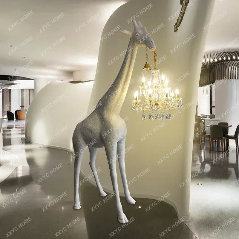 Nordic Animal Sculpture Giraffe Floor Lamp Floor Lamp living room decoration  lamparas de pie