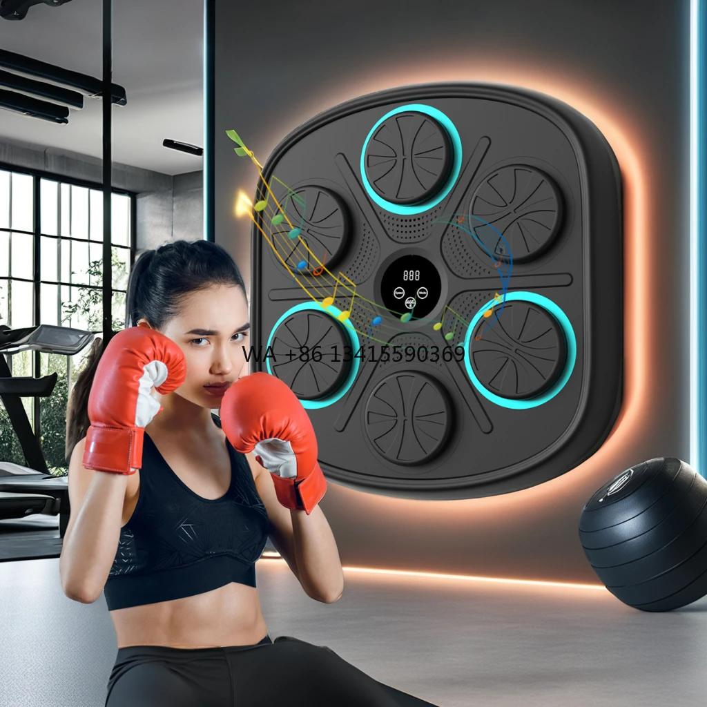 

Manufacture Smart Target Punching Music Boxing Training Machine New Style Wholesale Sample Available PU Material