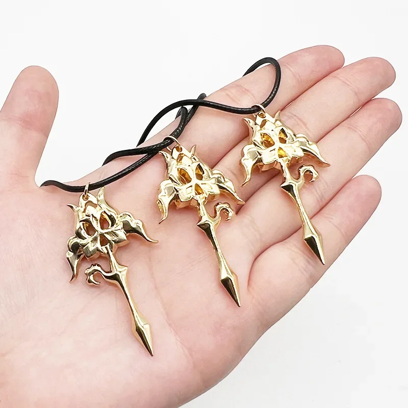 Serval Clara Constance Stelle Popular Game Peripheral Accessories Cross Metal Necklace Cos Game Peripheral Fashion Cool Jewelry