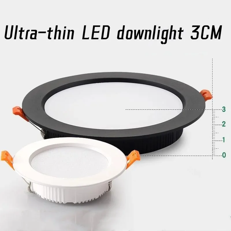 TUYA Smart Ultra-thin Embedded LED Downlight Dali Bluetooth Zigbee 0-10V 3CCT Dimmable AC110V 220V Ceiling Lamp Indoor Lighting