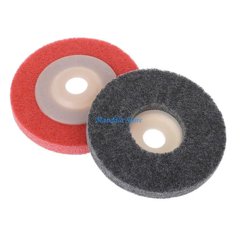 U2JC 100mm Nylon Fiber Polishing Wheel Grinding Disc Abrasive Tools For Angle Grinder