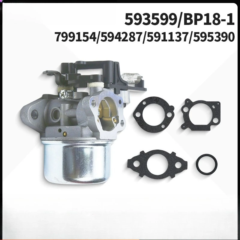

Карбюратор для газонокосилки B&S 593599, совместимый с 799154, 595390, 591137, замена