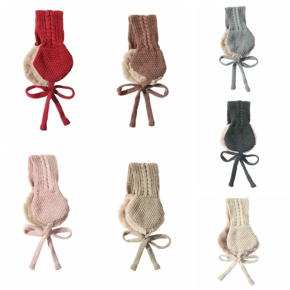 Mode Winddicht Winter Verdikte Oorbeschermers Hoofdband Opvouwbare Oor Cover Wollen Sjaal Outdoor Anti-koude Oorklep Meisjes