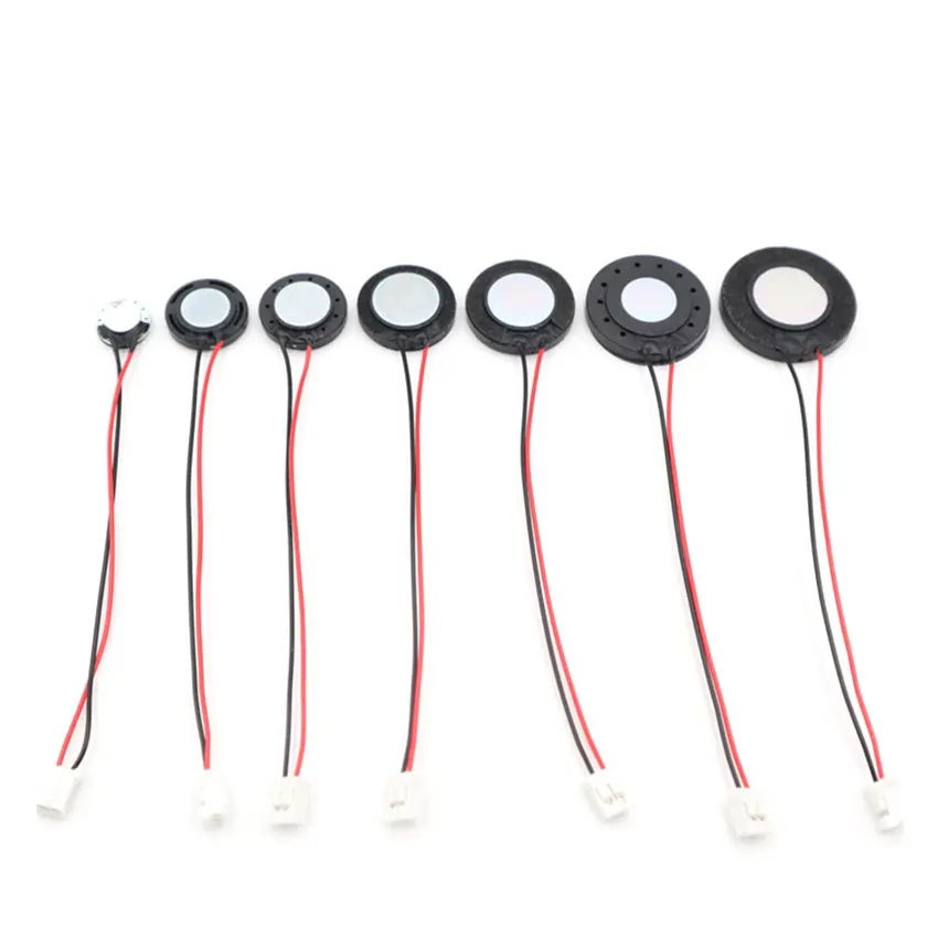 5PCS Speaker 8 Ohms 8R 1W Diameter 10/13/15/16/18/20/23/25/26MM Thickness With 1.25 2.0 2.54 DuPont Terminal