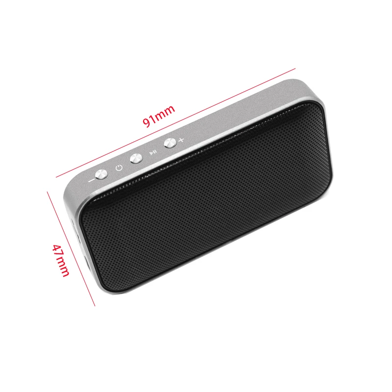 Minialtavoz portátil inalámbrico para exteriores, dispositivo de Audio ultrafino con Bluetooth, compatible con tarjeta TF, recargable por USB