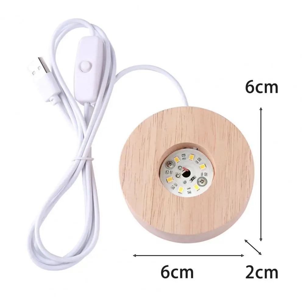 Stoisko wystawowe minimalistyczne szerokie zastosowanie 3 kolory USB Port 1.2W oświetlenie dębowe DIY drewniana lampa baza nocna dostawa