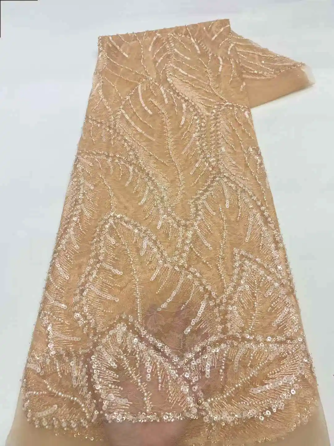 ขายส่งคุณภาพสูงแอฟริกันภาษาฝรั่งเศสคําลูกปัดผ้าลูกไม้ 2025 เย็บเย็บปักถักร้อยลูกไม้ไนจีเรียผ้าสําหรับชุดปาร์ตี้