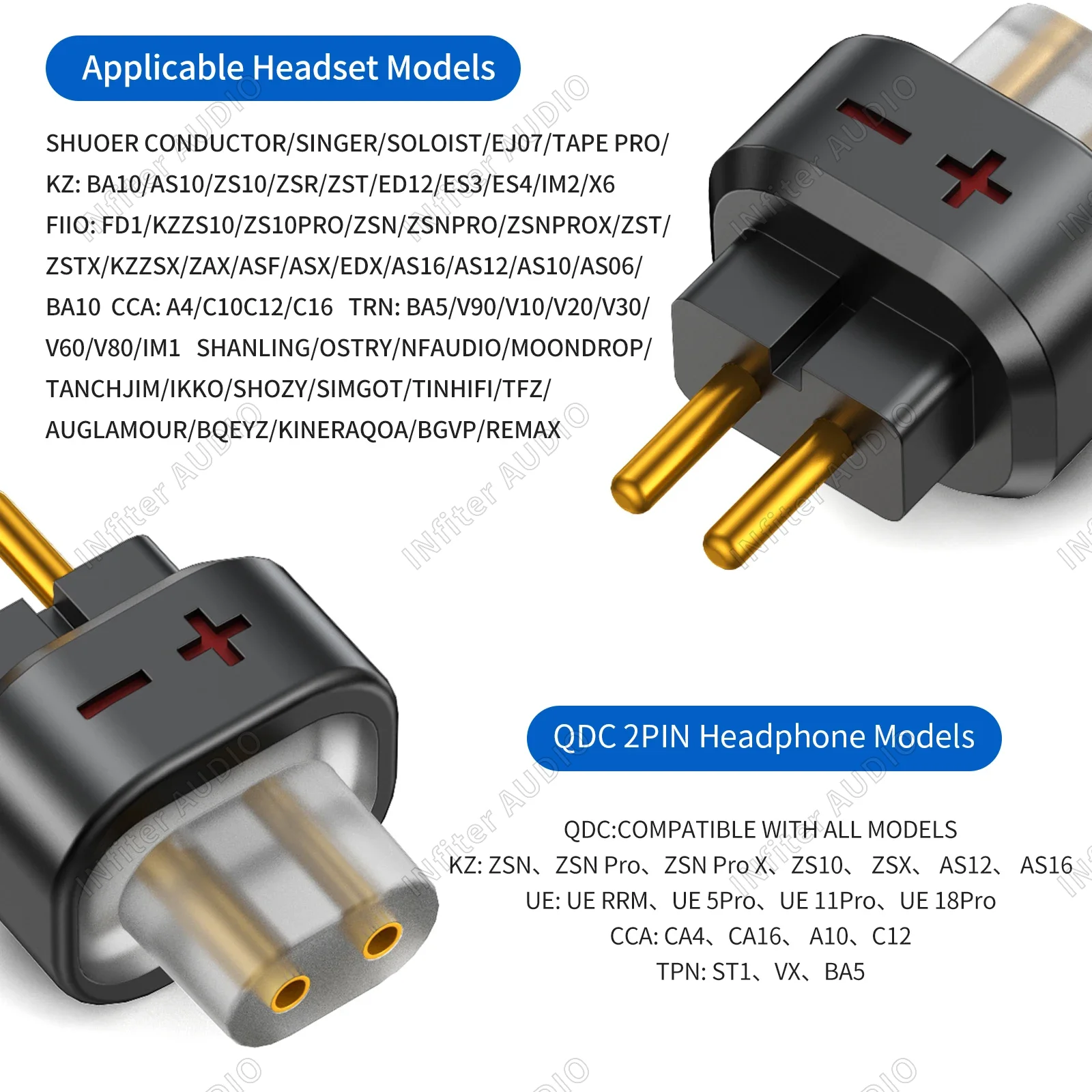 qdc to 0.78 qdc to 0.78mm qdc two pin adapter qdc 0.78 adapter qdc to 2pin qdc to 0.78 groove 0.78 to qdc 0.78 to qdc adapter