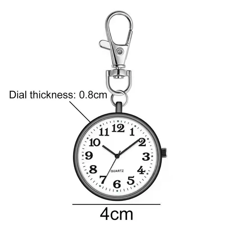 ساعة جيب كوارتز محمولة للطلاب والممرضات وسلاسل المفاتيح والساعات المزودة بالبطاريات وساعات عتيقة للأطباء