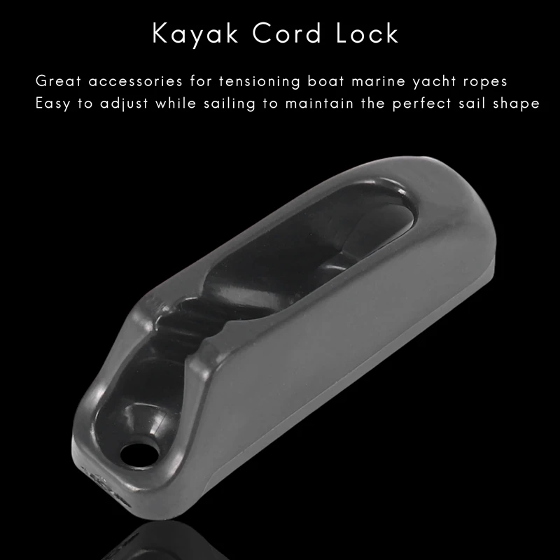 Imagem -03 - Nylon Self-lock Corda Tensor Cord Runner para Canoa Caiaque Controle do Leme Anchor Jam Grampo Barco Acessórios Pcs