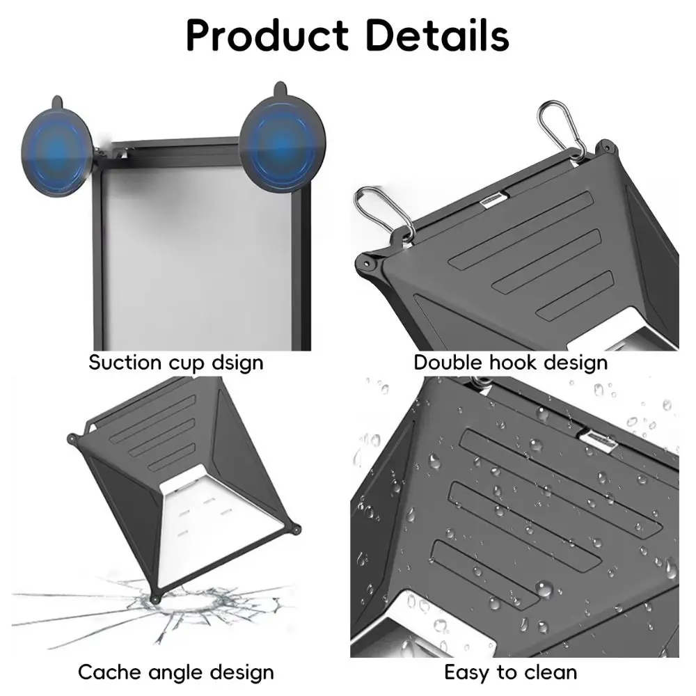 

Силиконовый защитный чехол, черный, серый, белый, противоударный спутниковый чехол с присоской без блокировки сигнала для Starlink Mini