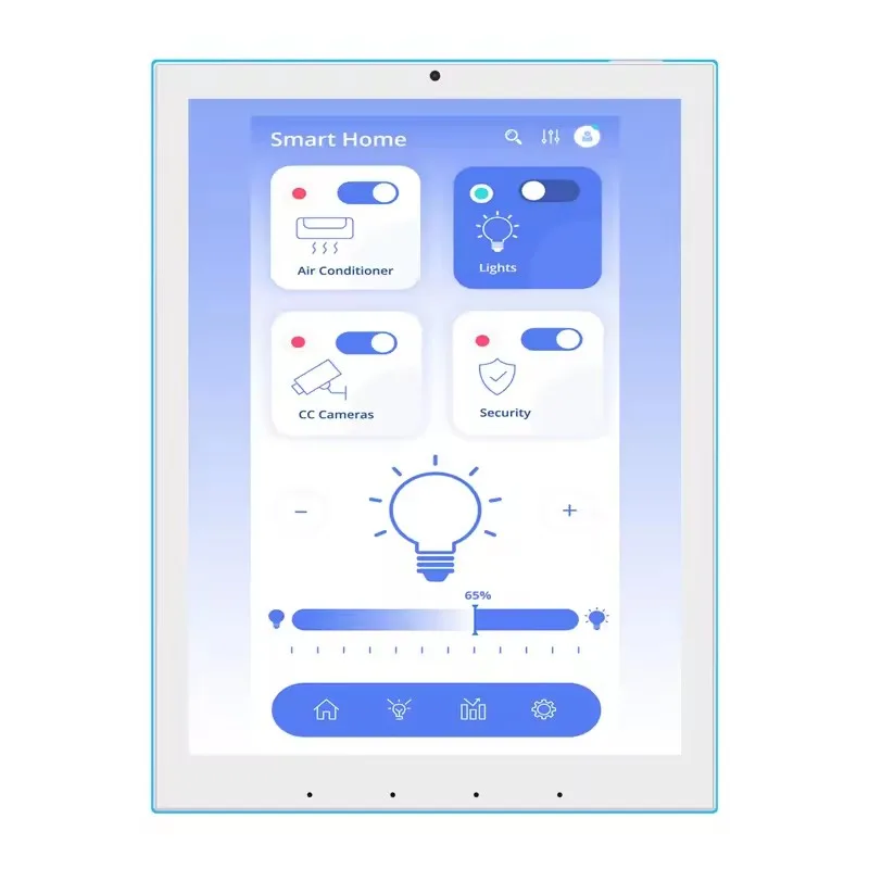 New Wall Mount Android 13 RS485 Poe Tablet 9.7 Inch Meeting Room Booking System Display Surrounding Led Light Tablet Pc