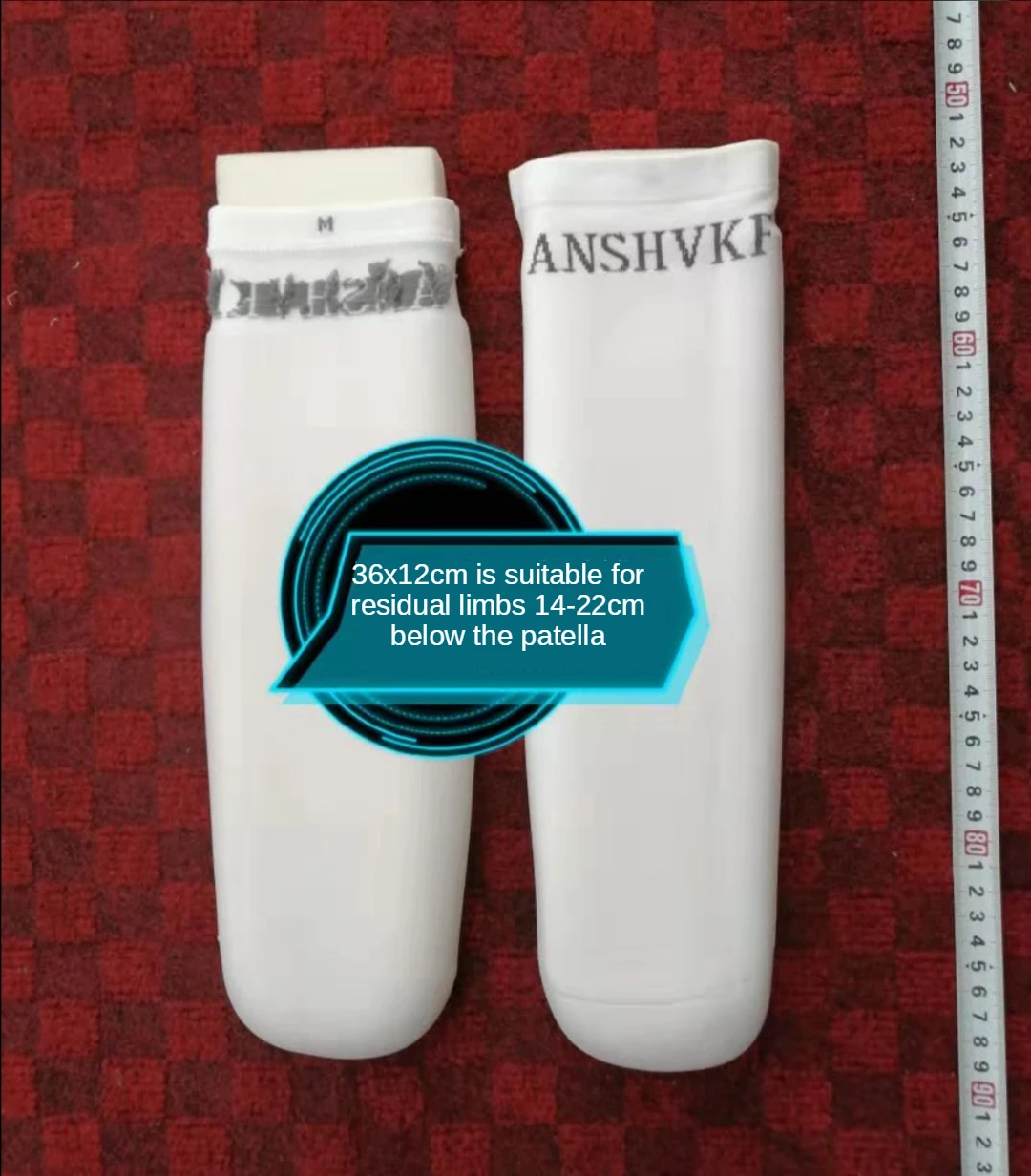 Calf Prosthetic Gel Sleeve Silicone Sock Disabled Residual Limb Leg Below Knee Amputees Sheath Soft Cover Liner Stump Amputation