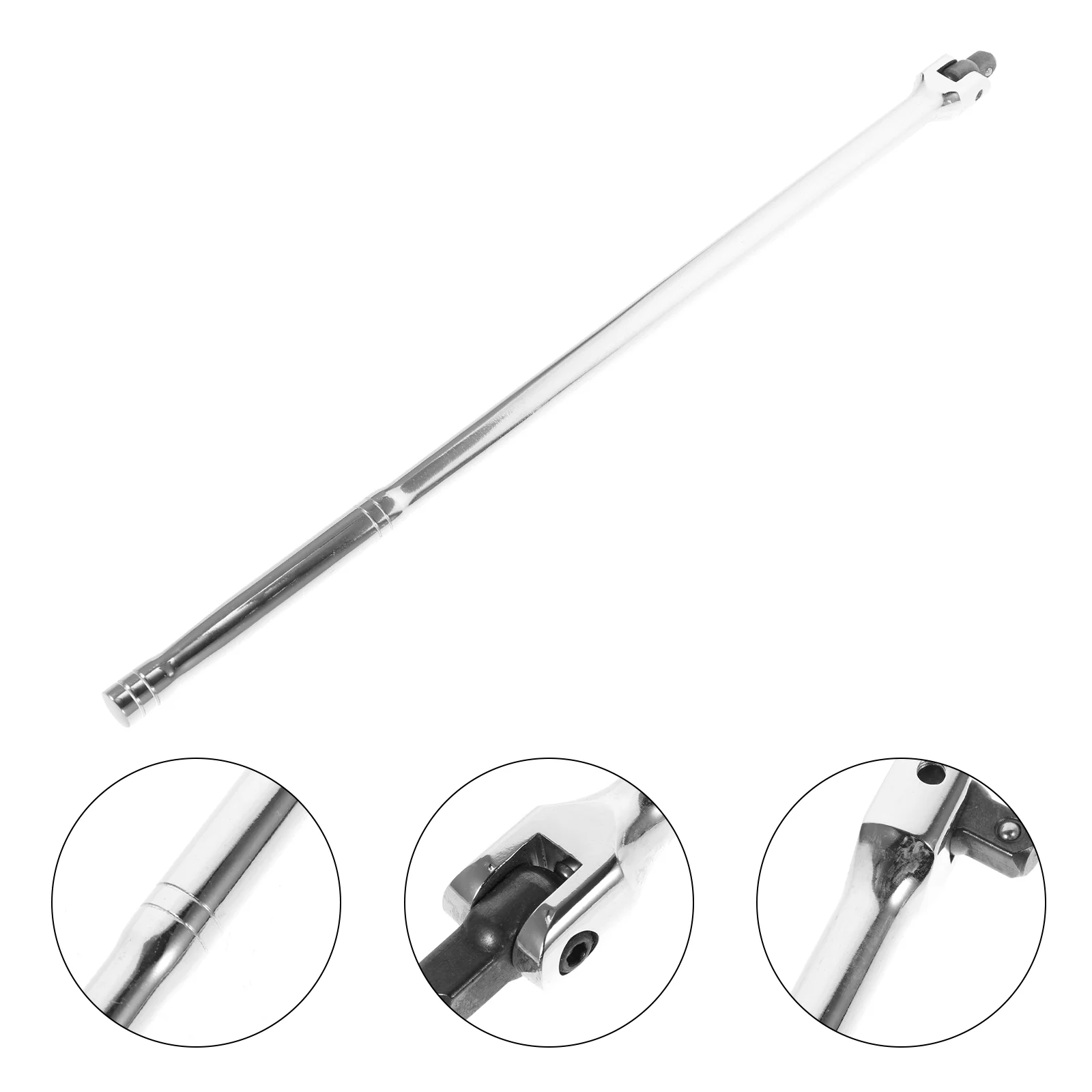 Breaker Bar 3/8 Inch Drive Ratchet Drive Heavy Duty Inch Swivel 3/8 Breaker Bar for Stubborn Nuts and Bolts