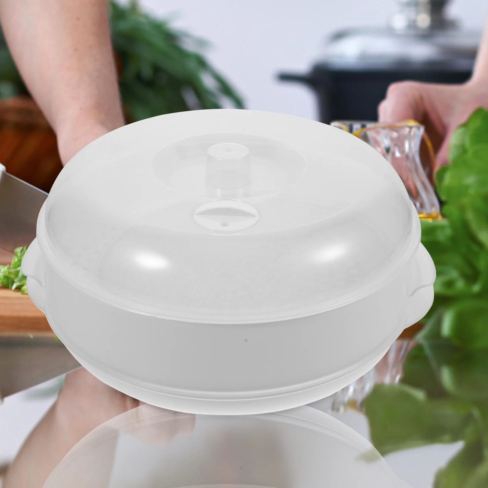 

Steamer Rack Vegetable Food Cover Microwave Oven Pressure Cooker Reusable Plastic Basket Kitchen Tool Healthy Diet Cooking