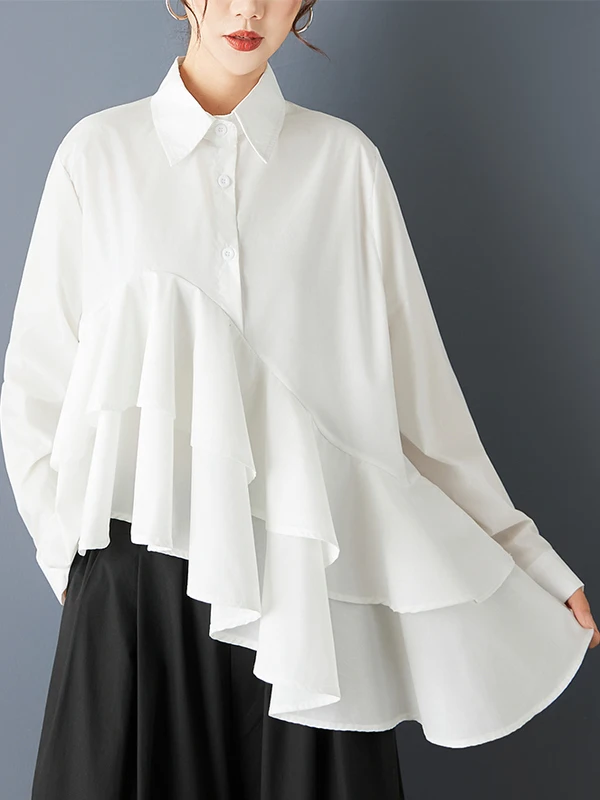 أصيلة ربيع الخريف لون نقي irt مع الدانتيل هملين Faionable اليابانية Sle تنوعا عادية فضفاضة تناسب المرأة