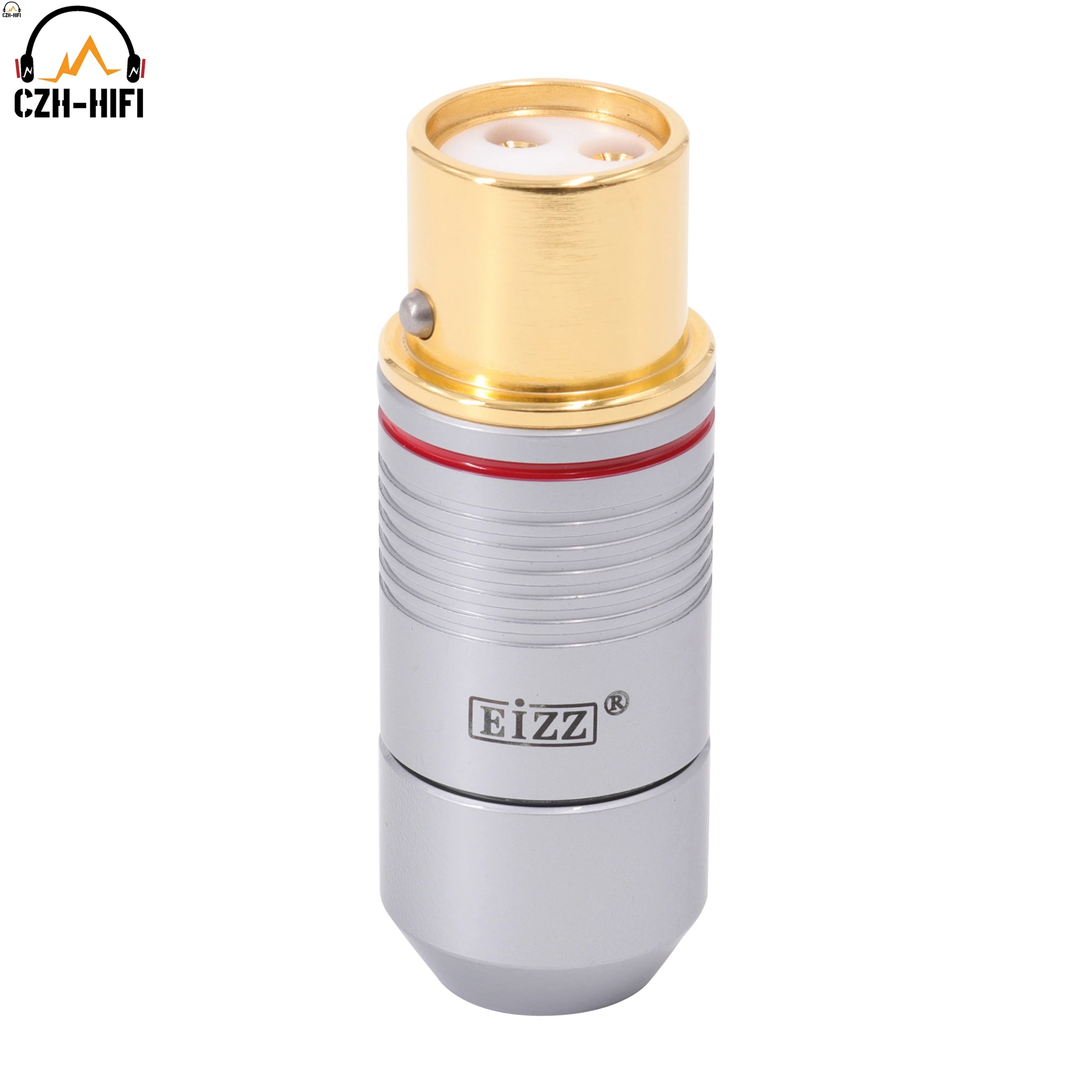 EIZZ-equilibrado plug conector para amplificador de áudio HiFi e fone de ouvido, high-end telúrio platina cobre XLR macho e fêmea Jack, DIY