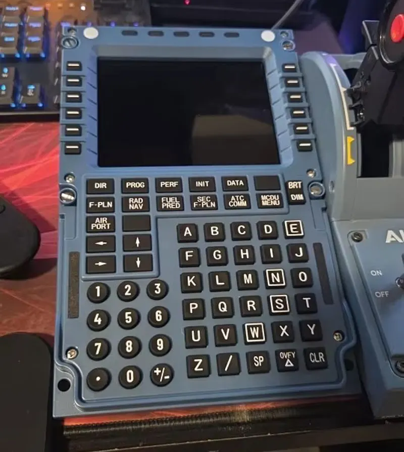 For WINWING A3XX MCDU Flight Sim Control Panel, Professional USB Interface for X-Plane/MSFS , Plug & Play