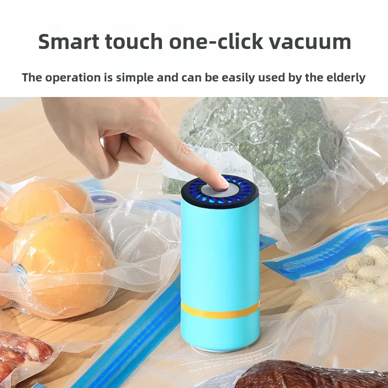 食品ワイヤレス真空食品袋真空機鮮度保持機ミニ電動エアポンプシール機小型家庭用