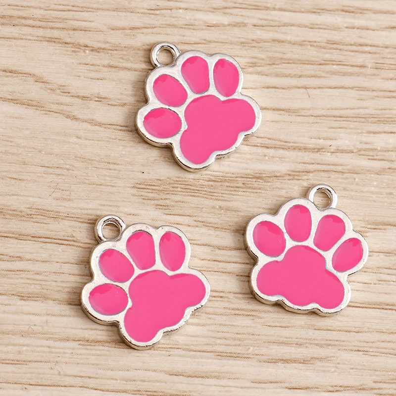 Tusember 10 Stück Mix Cartoon Welpen-, Hunde-, Katzenpfoten-Anhänger Tieranhänger für Halsketten, Ohrringe, DIY-Armbänder, Schmuckzubehör – Detail 12
