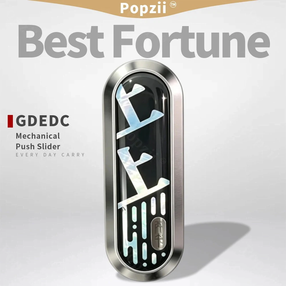 

GDEDC Best Fortune 2026 EDC SHOW Fidget Slider Luminous Crystal Sealing DIY Stress Relief Toy Push Slider Anti-stress Toys