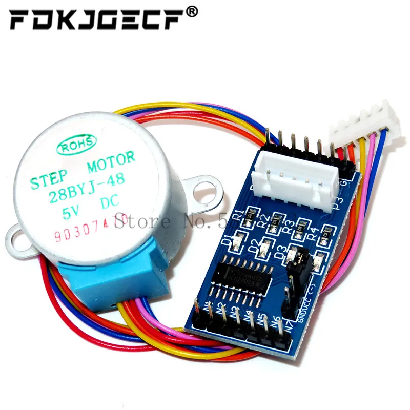 ULN2003 silnik krokowy płyta sterownicza moduł + 5V 4-fazowy 5 linii 28BYJ-48 dla Arduino
