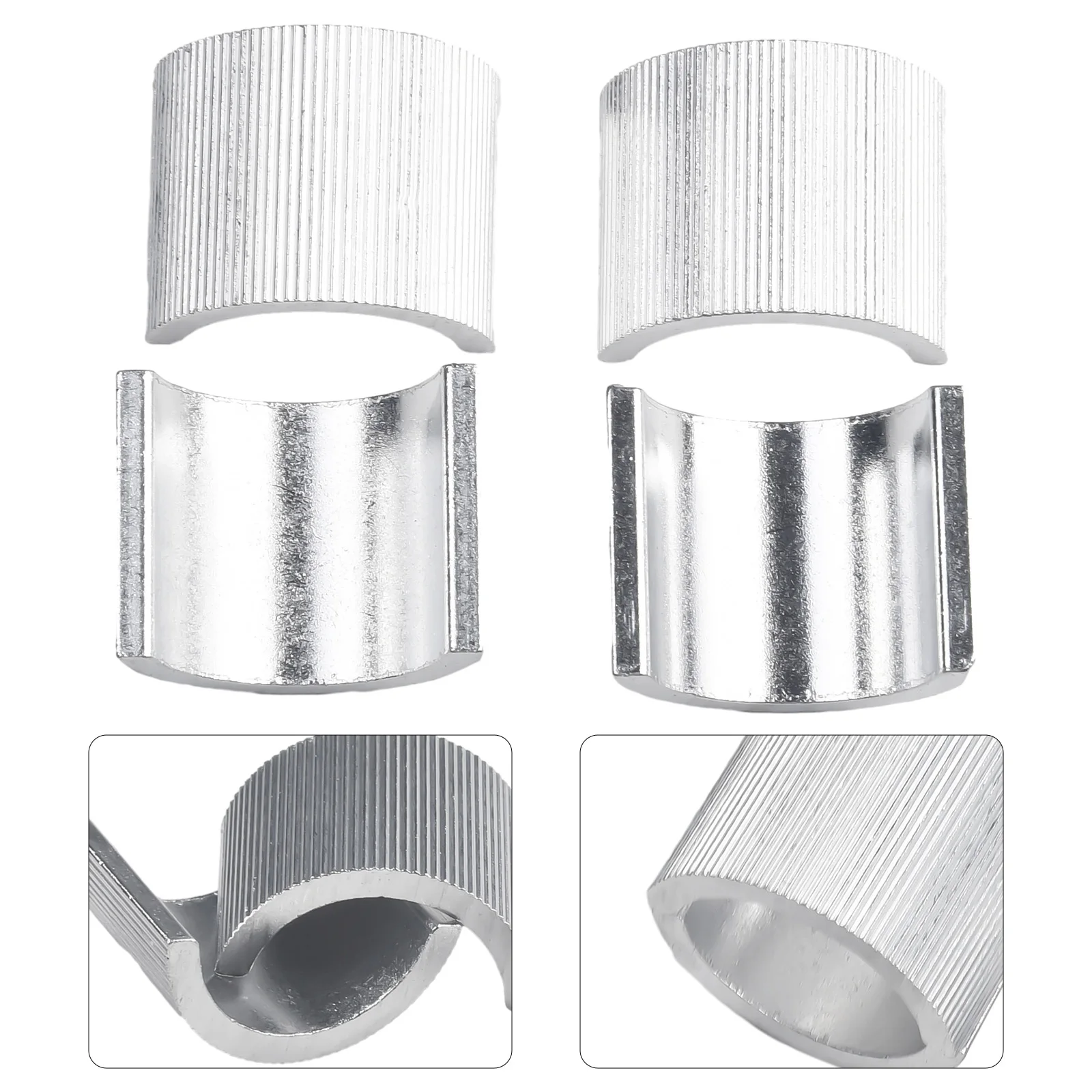 4x 22mm 7/8"- 28mm 1-1/8" Aluminum Alloy Motorcycle Handlebar Mount Riser Clamp Conversion Shim Spacers Motorcycle