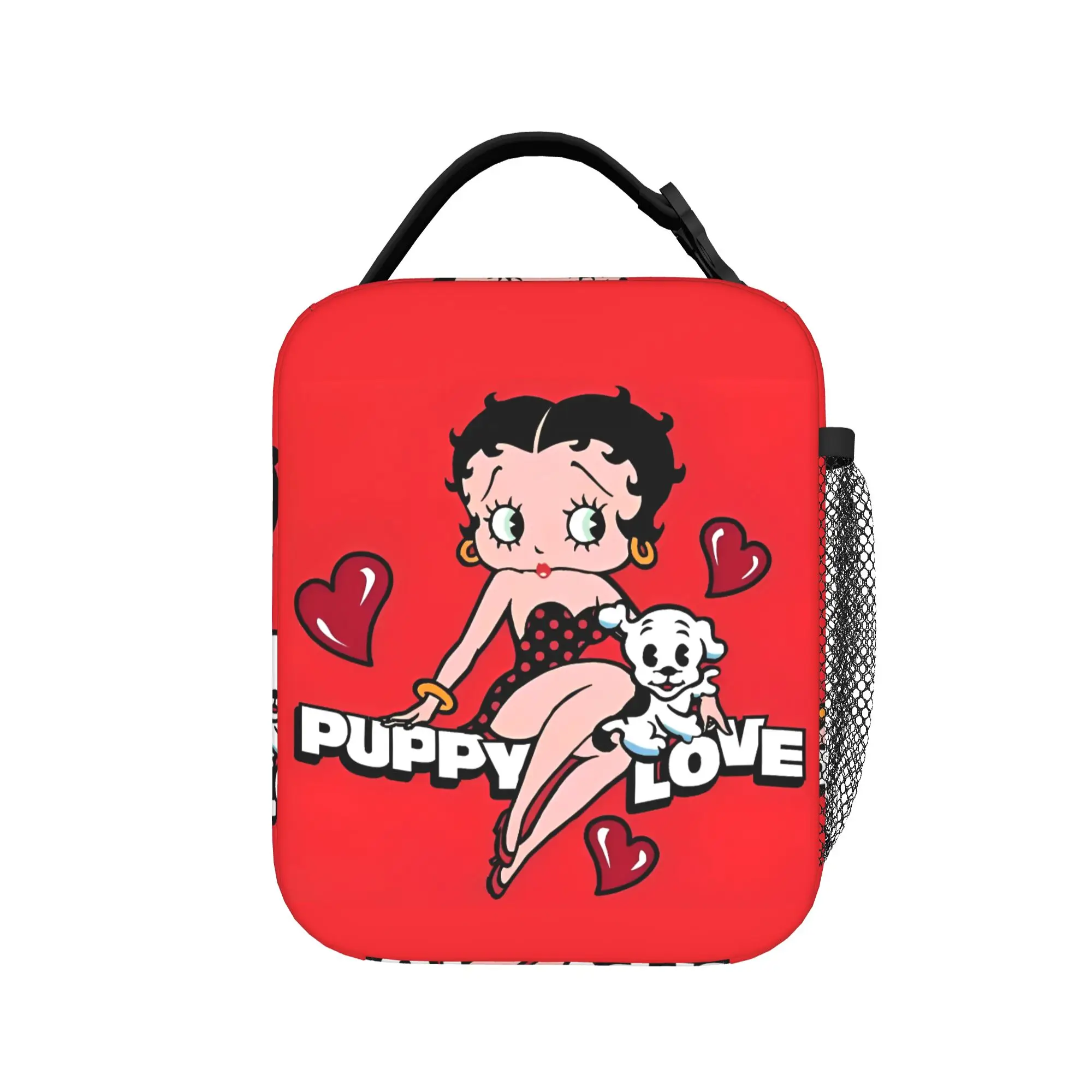 Kawaii Cartoon B-Betty Boops Insulated Lunch Bag Cooler Bag Reusable,Meal Container High Capacity Tote Lunch Box Food Handbags view 2