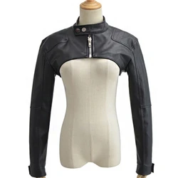 PU Chic Vintage Black Faux Leather Zipper Zip Up Coat Biker Jacket Women Girls Smock Top Women High Street Bella Outfits