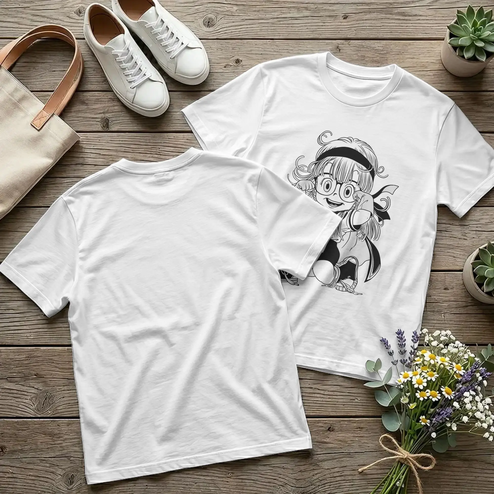 Arale Dr Slump Anime  T-Shirt Toriyama 90s Manga Novelty Cotton Tee Shirt Short Sleeve T Shirt Summer Clothing