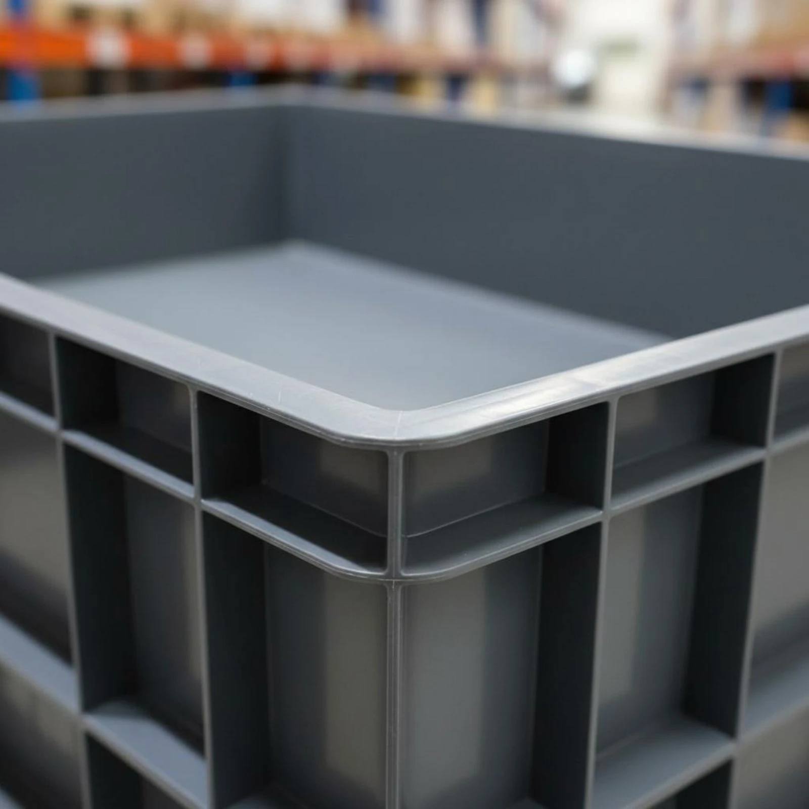 EU Shipping Crate Wear-Resistant Car Parts Storage Crate for Warehouse, Workshop view 5