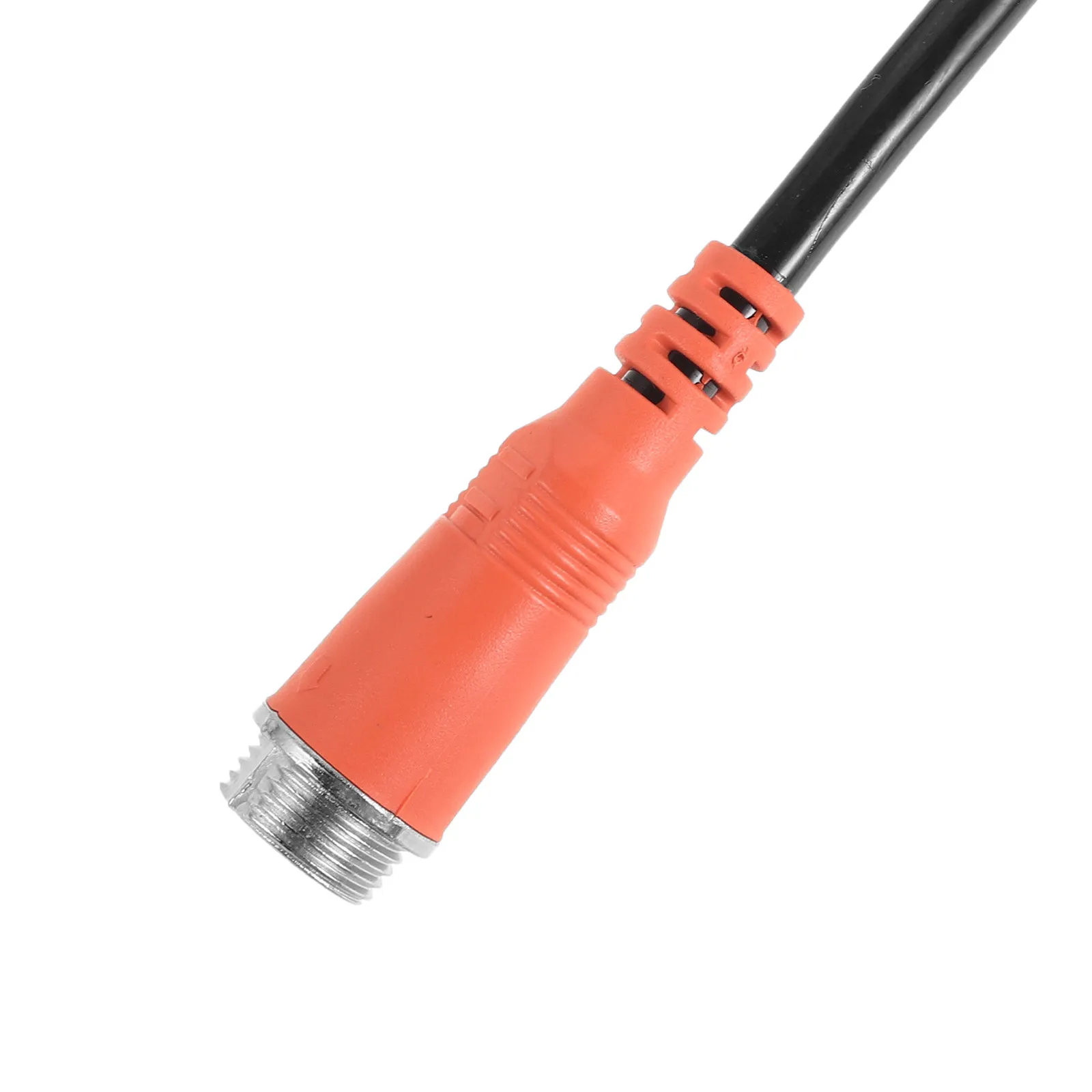 8M Coiled Trailer Backup Camera Cable with 4-Pin Aviation Plug Shielded Video Audio Transmission for Truck Camper Bus Suv