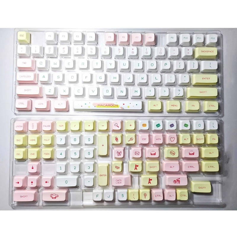 

146PCS XDA Macaron Keycaps PBT Dye Sub Keycap Set For Mechanical Keyboard GMMK