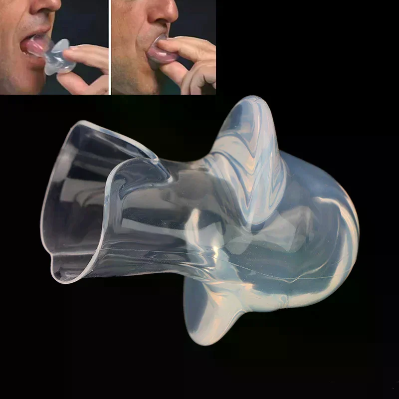 1pc Medical Silicone Anti Snoring Device For Apnea Aid And Snoring Tongue Retainer - Anti Snoring Mouthpiece