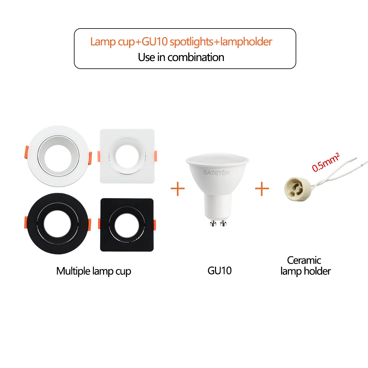 Imagem -04 - Projectores de Teto Economizador de Energia Downlight Led 5w 7w Ângulo 9w Ajustável Rotativo Iluminação Interior Cor Branca ac 220v 120v 10 Pcs