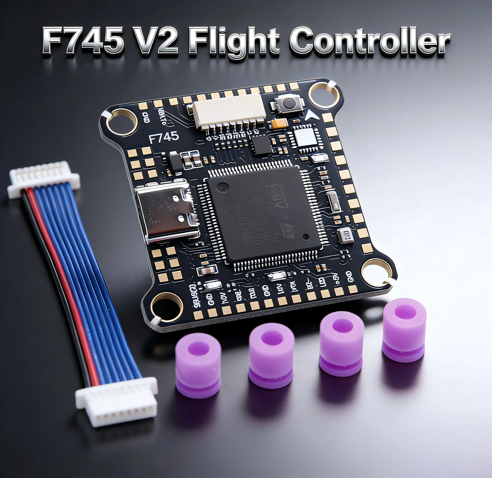 

Полетный контроллер Rctosky F745 V2 45A/60A 4INI ESC VTX1000 с видеокамерой 1080P для FPV-дронов и гоночных квадрокоптеров (INAV, Betaflight)